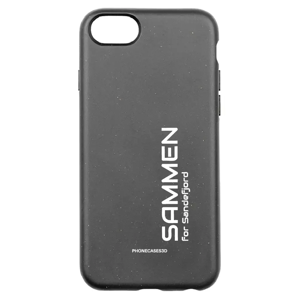 Sandefjord Fotball Official Black Compostable Phone Case Design Minimal - Sammen - Image 28