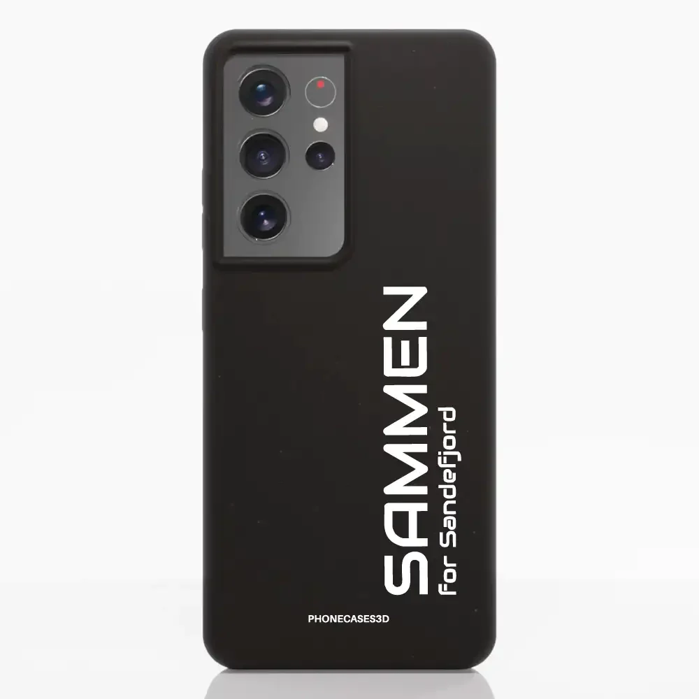 Sandefjord Fotball Official Black Compostable Phone Case Design Minimal - Sammen - Image 35