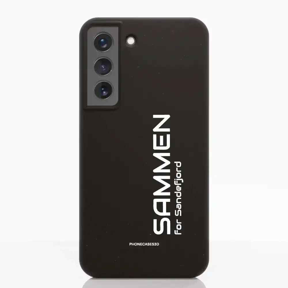 Sandefjord Fotball Official Black Compostable Phone Case Design Minimal - Sammen - Image 36