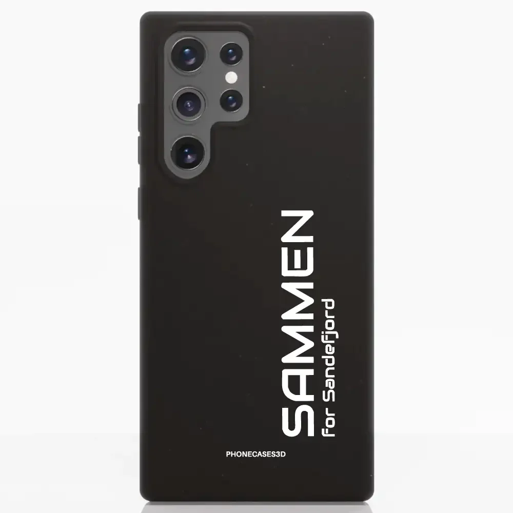 Sandefjord Fotball Official Black Compostable Phone Case Design Minimal - Sammen - Image 38