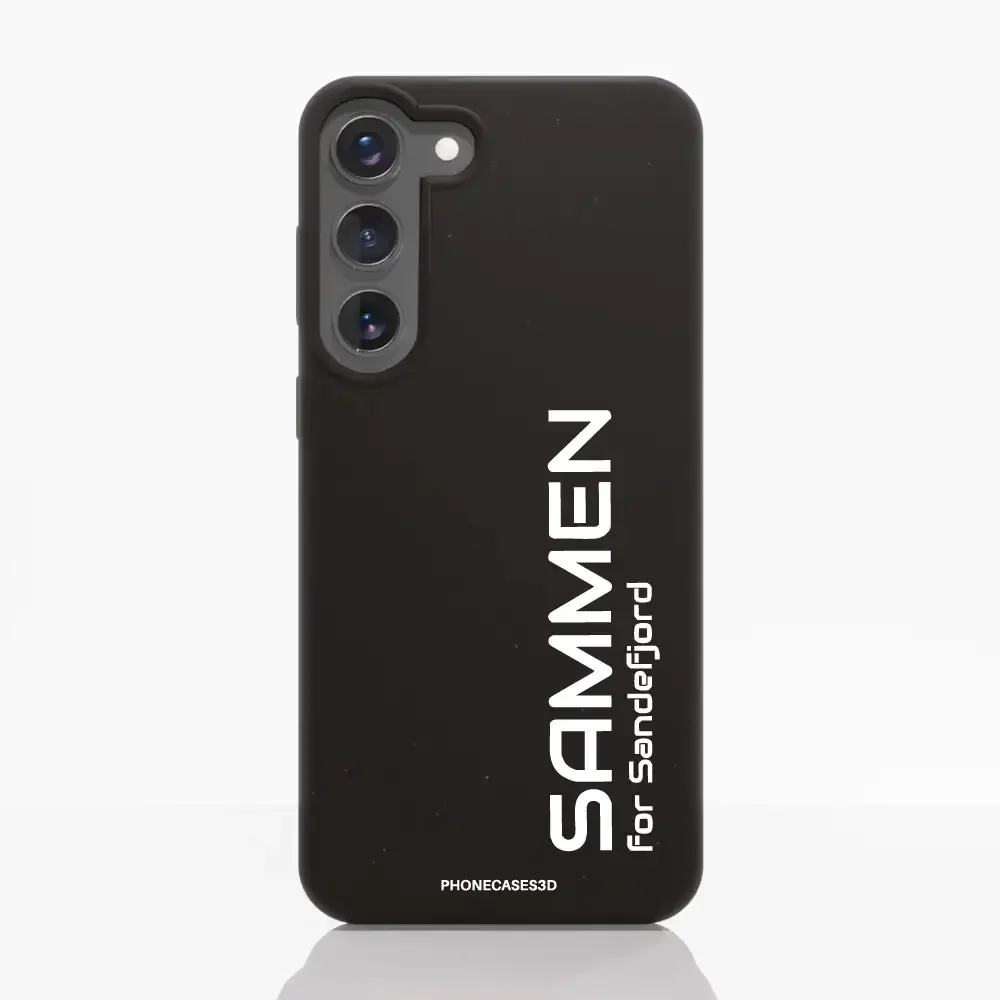 Sandefjord Fotball Official Black Compostable Phone Case Design Minimal - Sammen - Image 40