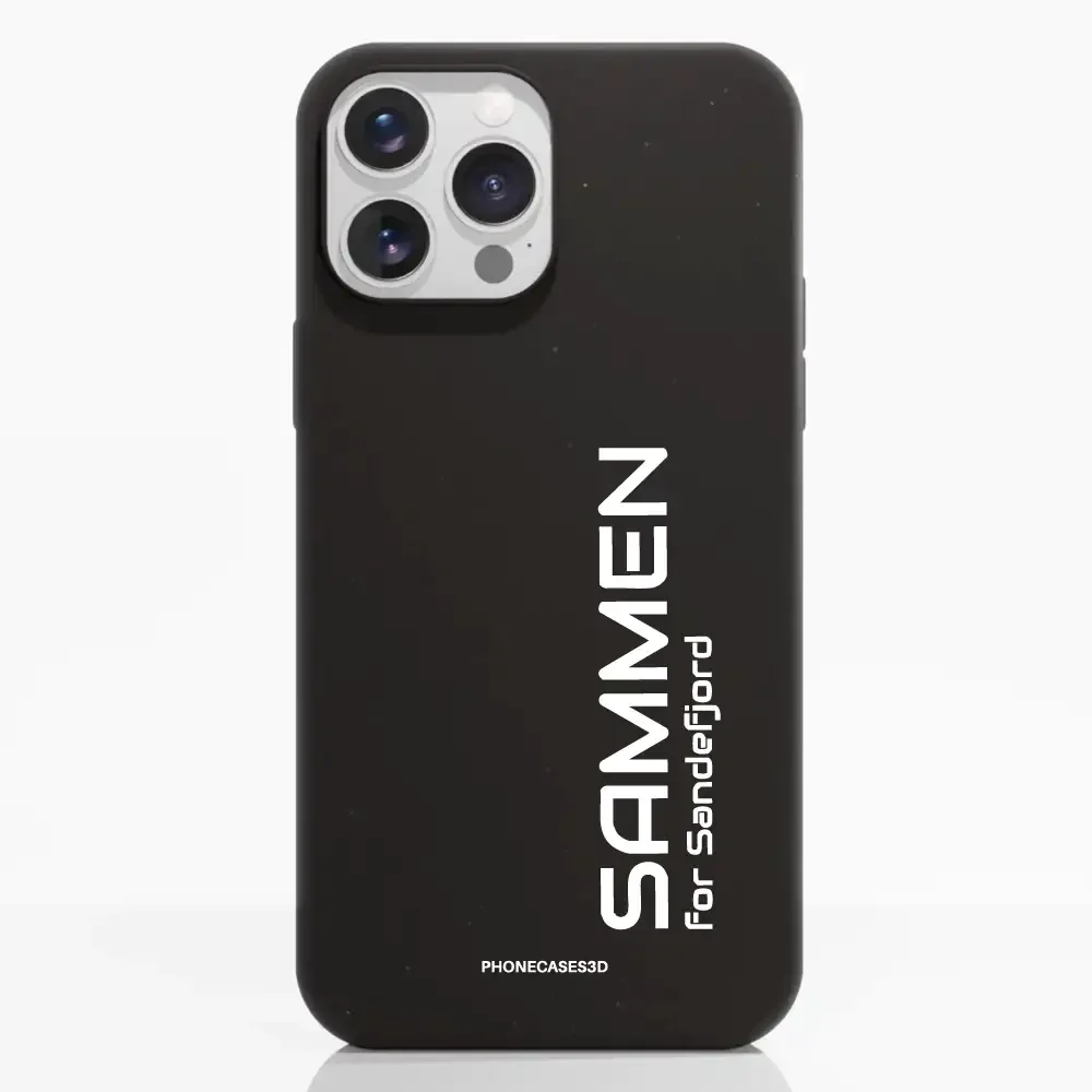 Sandefjord Fotball Official Black Compostable Phone Case Design Minimal - Sammen - Image 8