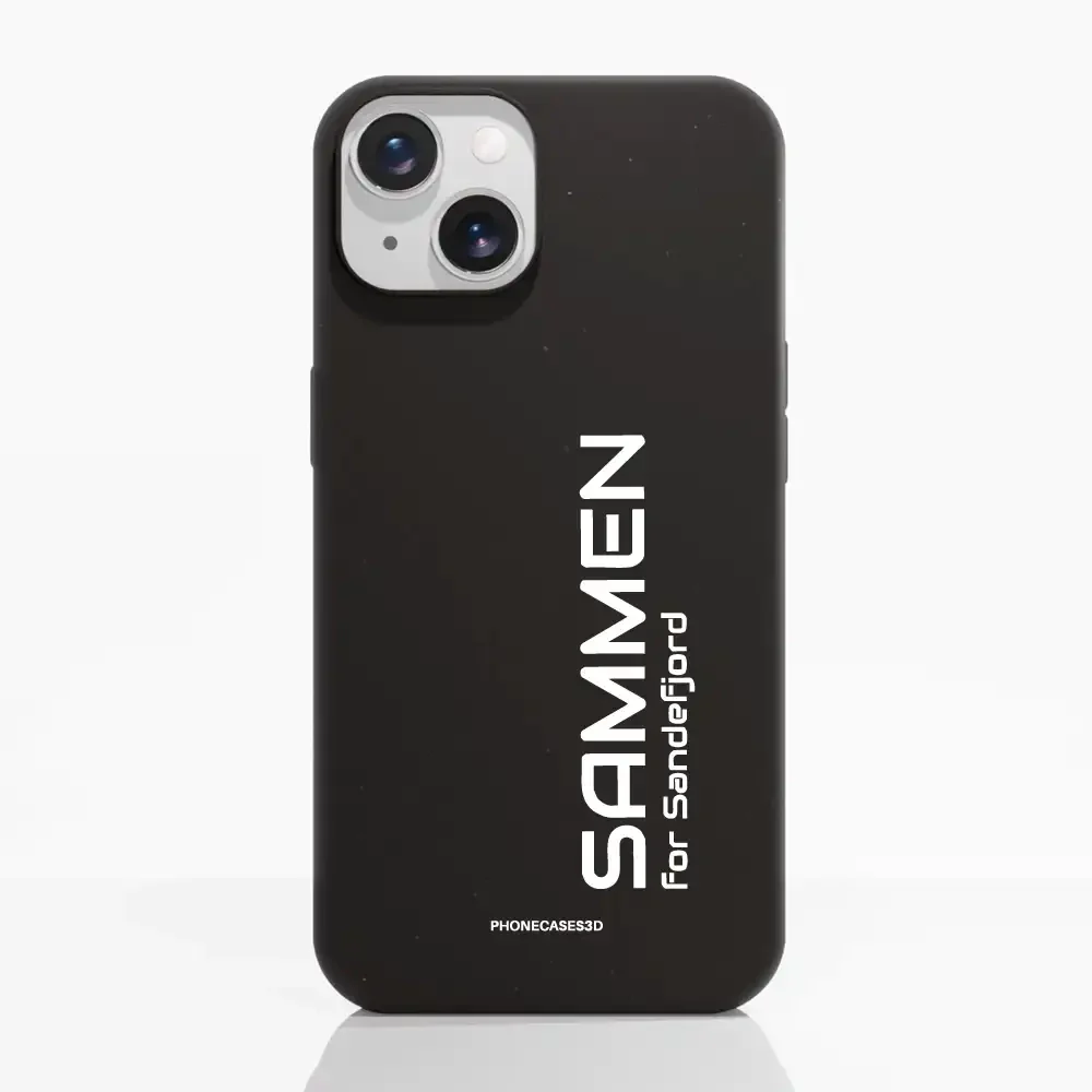 Sandefjord Fotball Official Black Compostable Phone Case Design Minimal - Sammen - Image 9