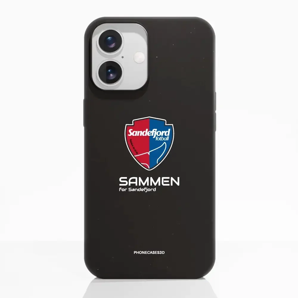 Sandefjord Fotball Official Black Compostable Phone Case Design Shield & Sammen - Image 17