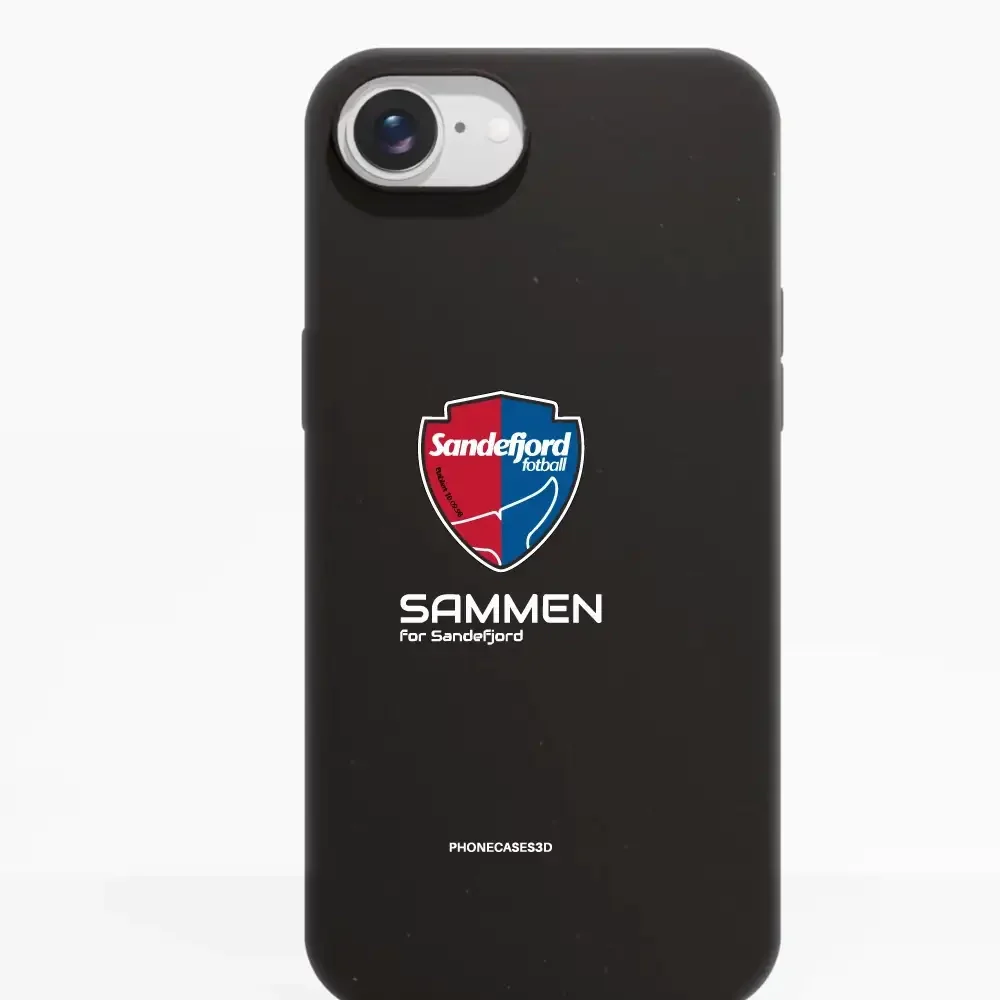 Sandefjord Fotball Official Black Compostable Phone Case Design Shield & Sammen - Image 18