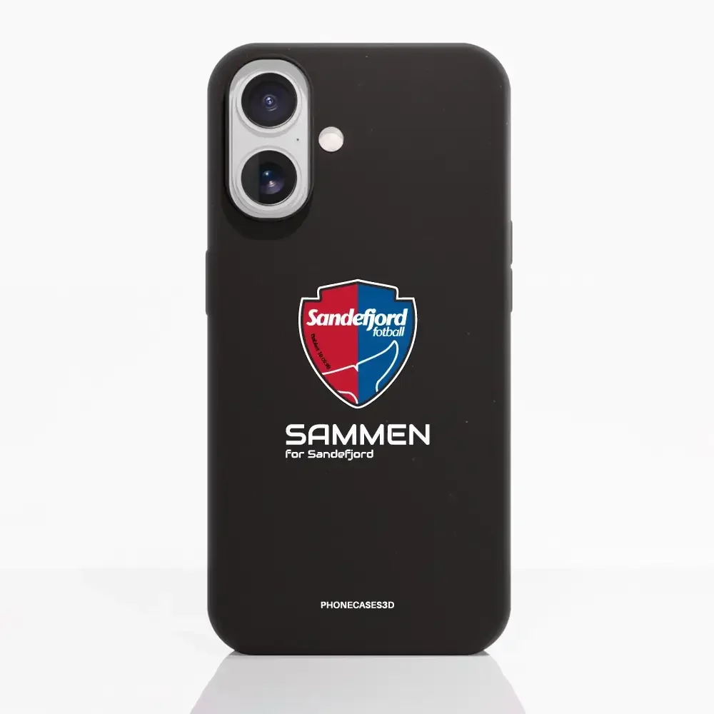 Sandefjord Fotball Official Black Compostable Phone Case Design Shield & Sammen - Image 22