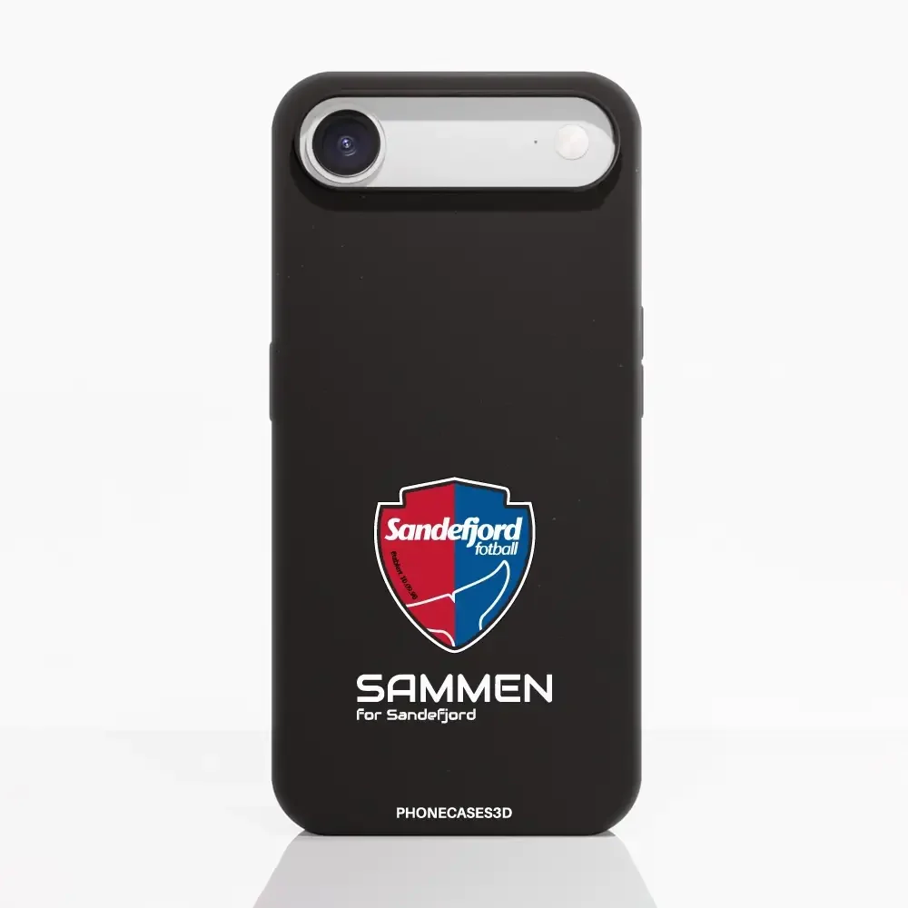Sandefjord Fotball Official Black Compostable Phone Case Design Shield & Sammen - Image 23
