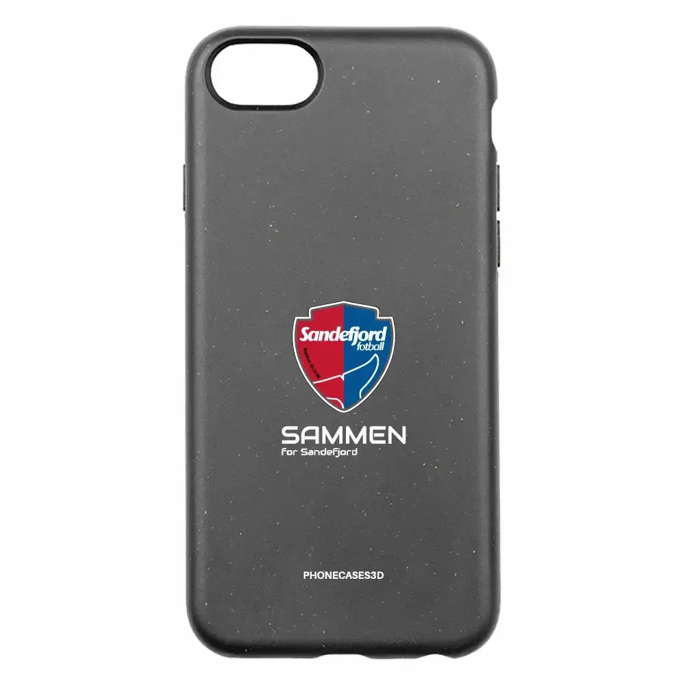 Sandefjord Fotball Official Black Compostable Phone Case Design Shield & Sammen - Image 27