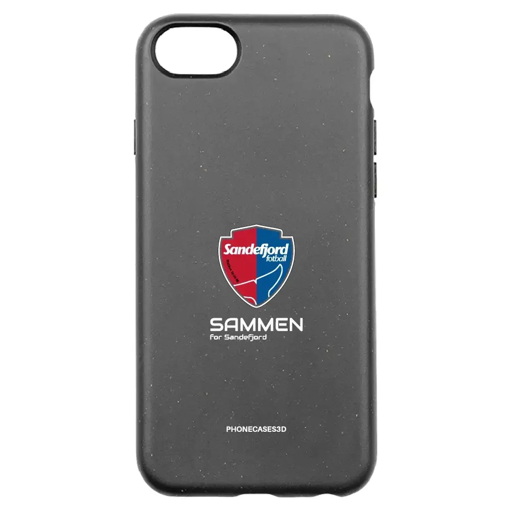 Sandefjord Fotball Official Black Compostable Phone Case Design Shield & Sammen - Image 28