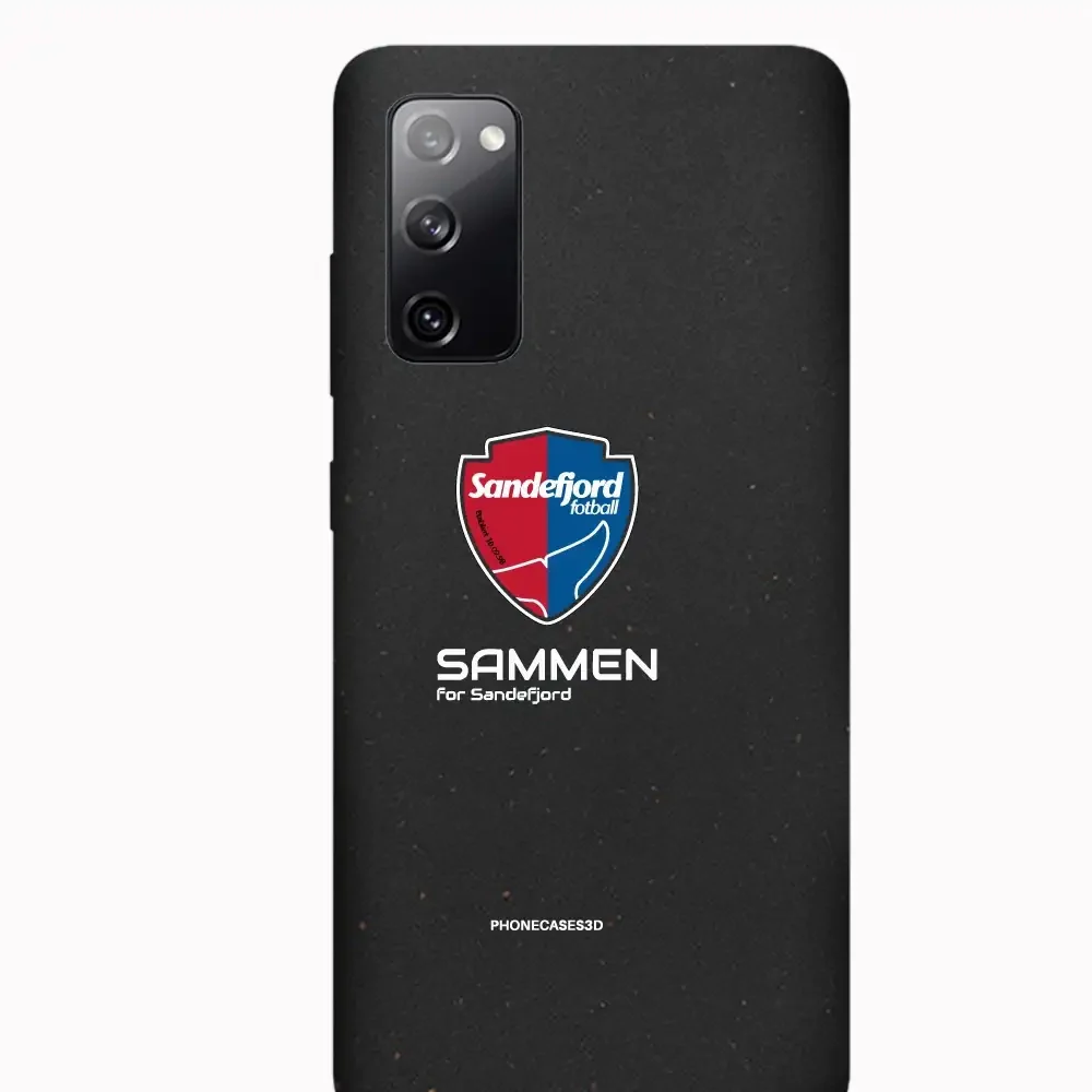 Sandefjord Fotball Official Black Compostable Phone Case Design Shield & Sammen - Image 30