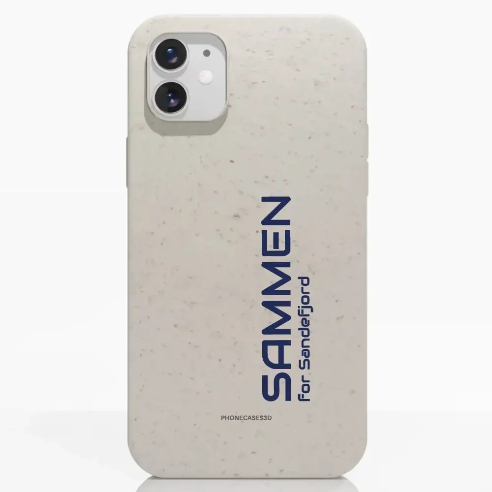 Sandefjord Fotball Official White Compostable Phone Case Design - Sammen