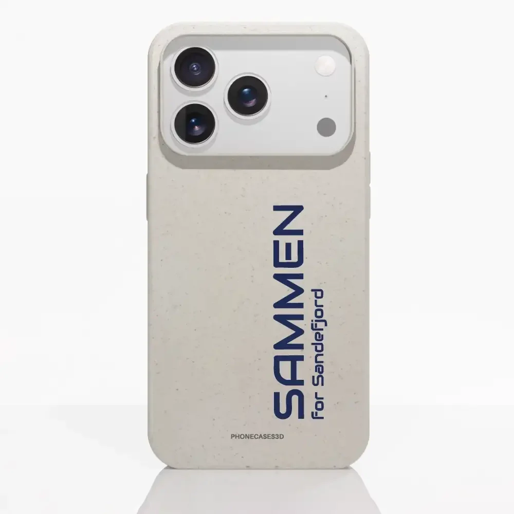 Sandefjord Fotball Official White Compostable Phone Case Design - Sammen - Image 25