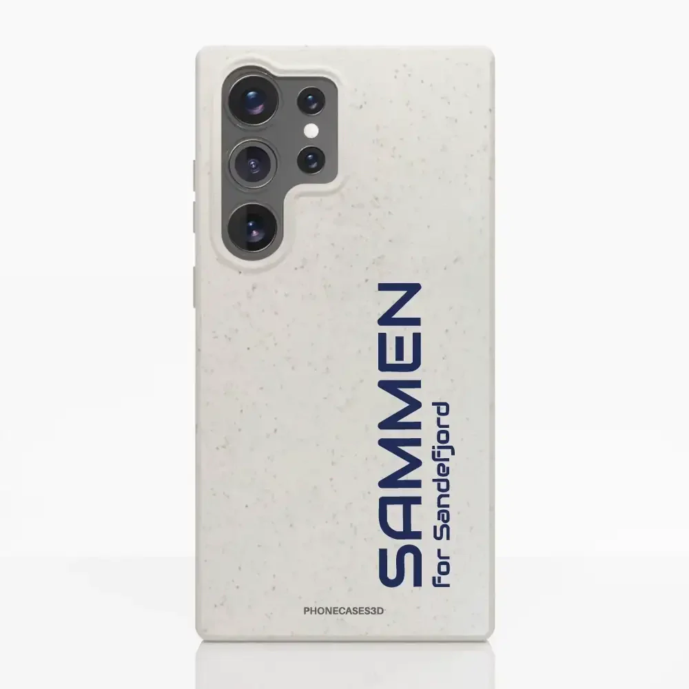 Sandefjord Fotball Official White Compostable Phone Case Design - Sammen - Image 39