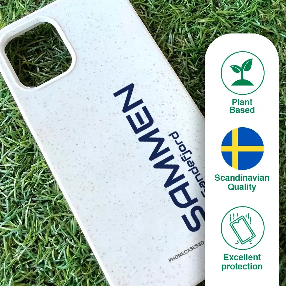 Sandefjord Fotball Official White Compostable Phone Case Design - Sammen - Image 49