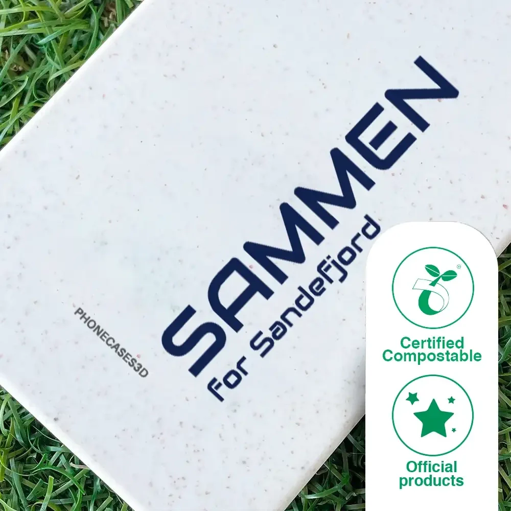 Sandefjord Fotball Official White Compostable Phone Case Design - Sammen - Image 50