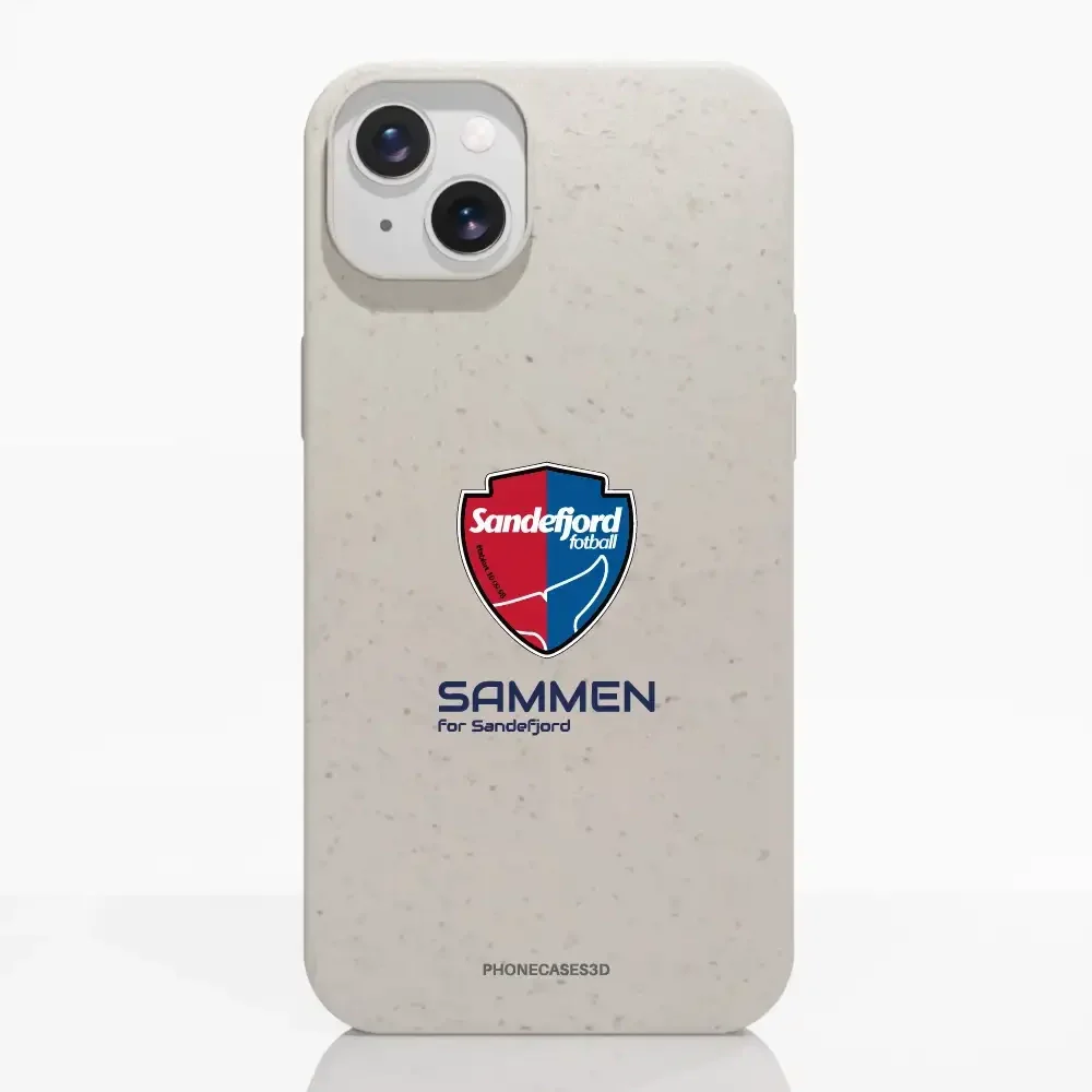 Sandefjord Fotball Official White Compostable Phone Case Design Shield & Sammen - Image 11