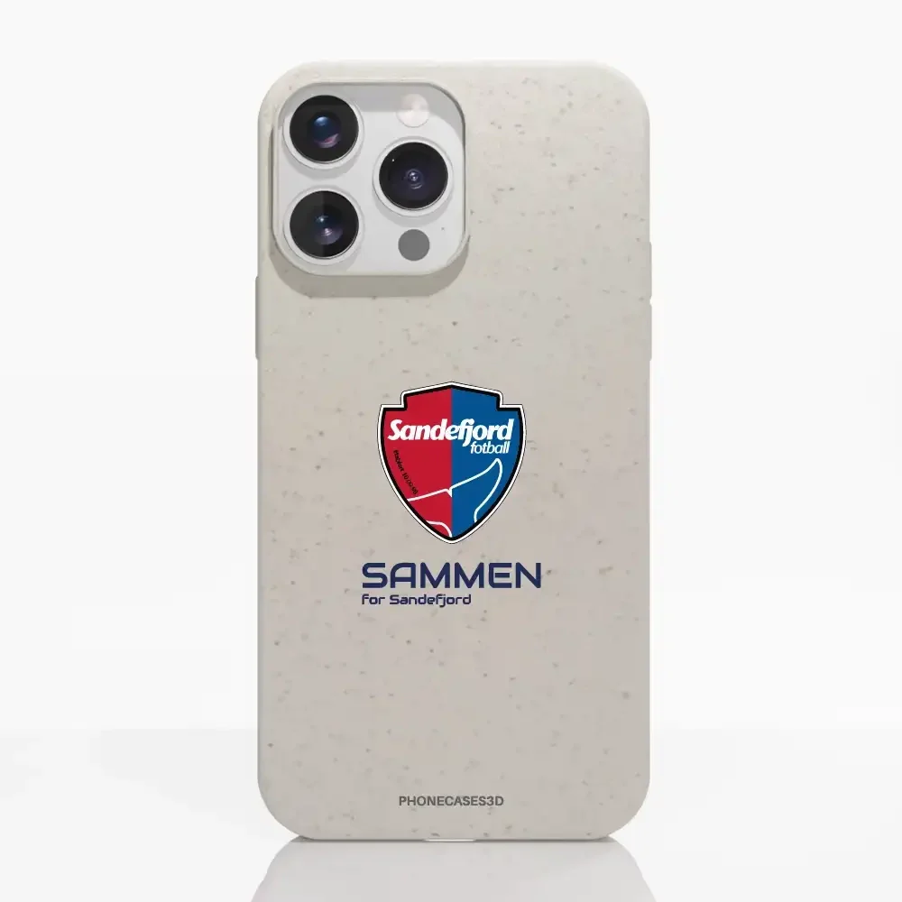 Sandefjord Fotball Official White Compostable Phone Case Design Shield & Sammen - Image 13