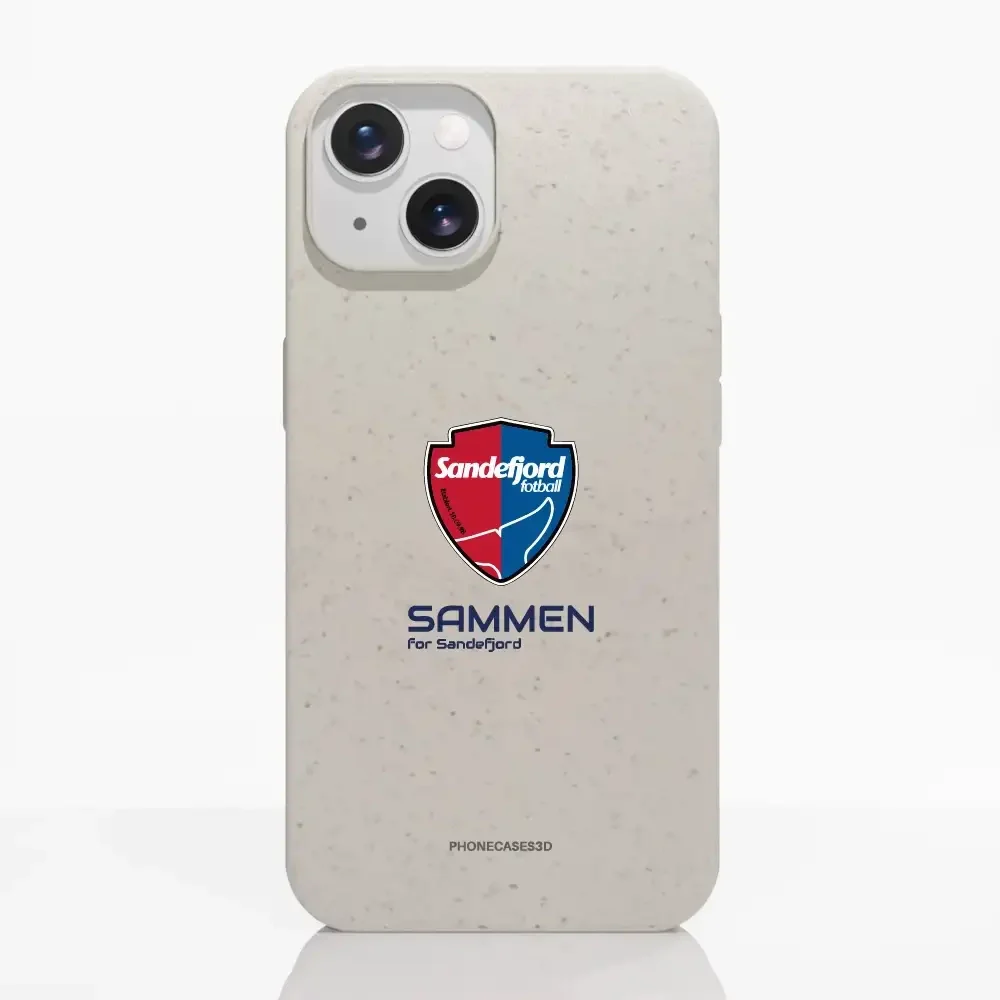 Sandefjord Fotball Official White Compostable Phone Case Design Shield & Sammen - Image 14