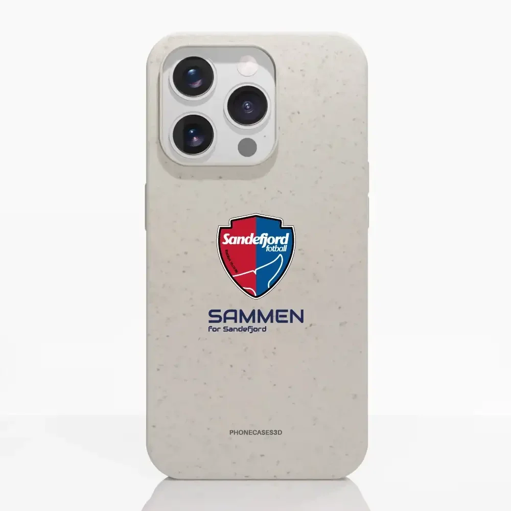 Sandefjord Fotball Official White Compostable Phone Case Design Shield & Sammen - Image 16