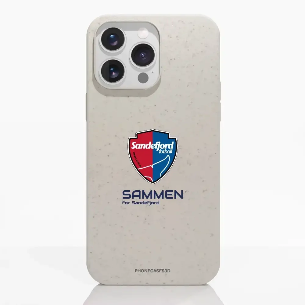 Sandefjord Fotball Official White Compostable Phone Case Design Shield & Sammen - Image 22