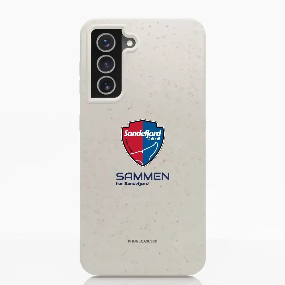 Sandefjord Fotball Official White Compostable Phone Case Design Shield & Sammen - Image 31