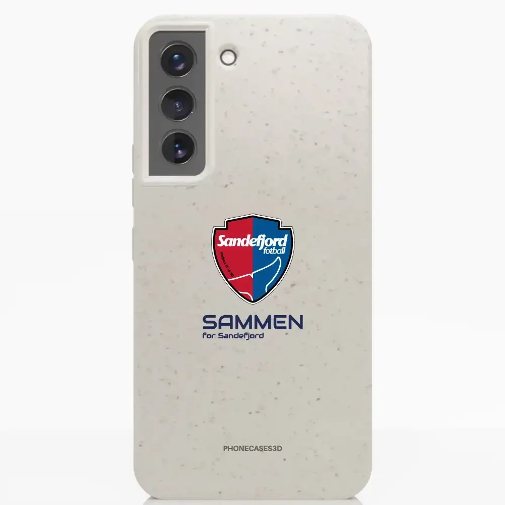 Sandefjord Fotball Official White Compostable Phone Case Design Shield & Sammen - Image 32