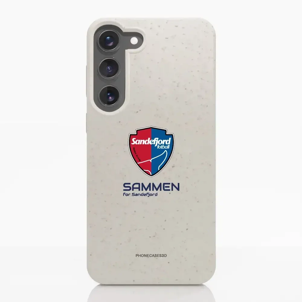 Sandefjord Fotball Official White Compostable Phone Case Design Shield & Sammen - Image 34