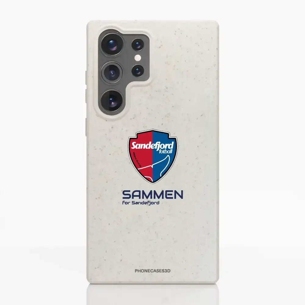 Sandefjord Fotball Official White Compostable Phone Case Design Shield & Sammen - Image 39