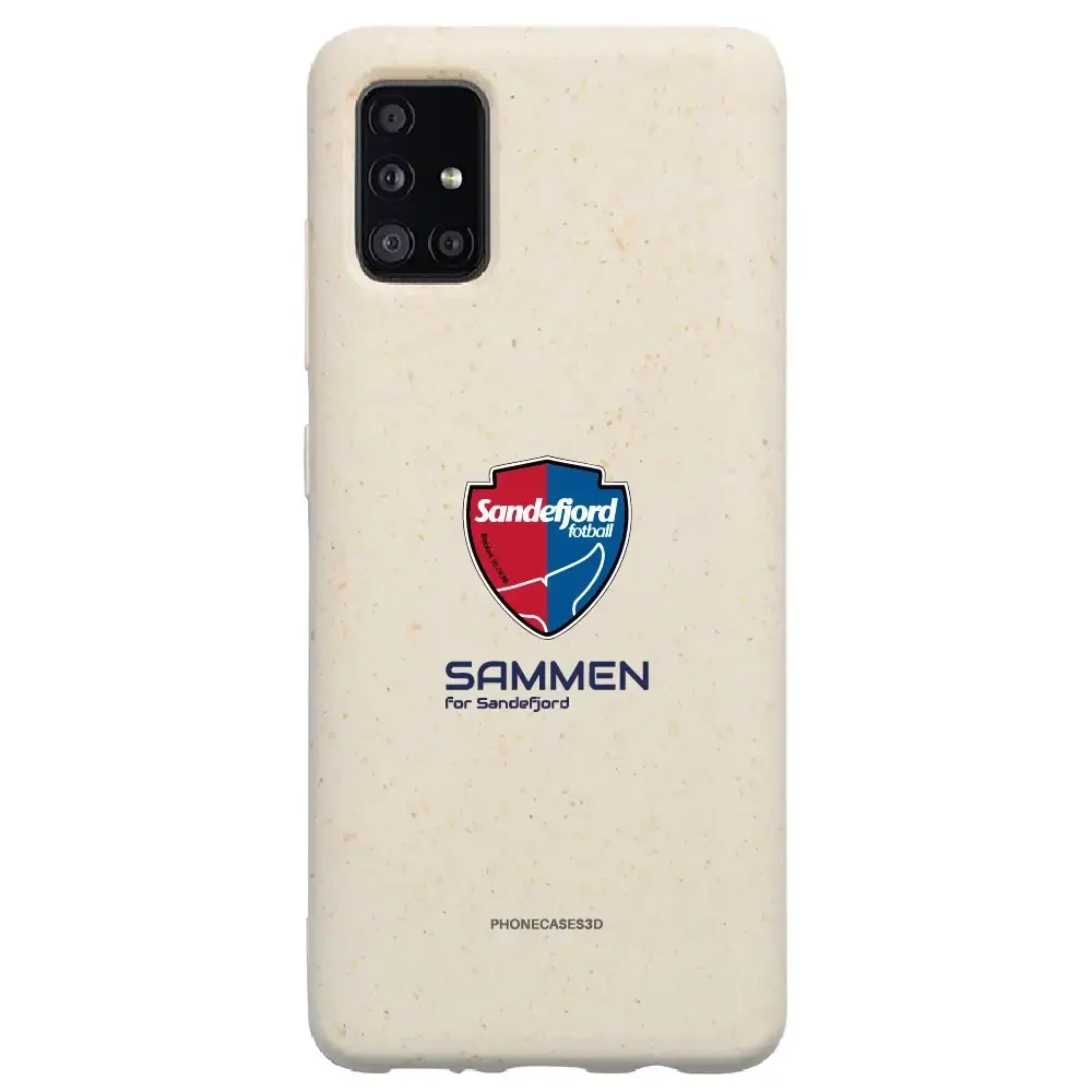 Sandefjord Fotball Official White Compostable Phone Case Design Shield & Sammen - Image 45