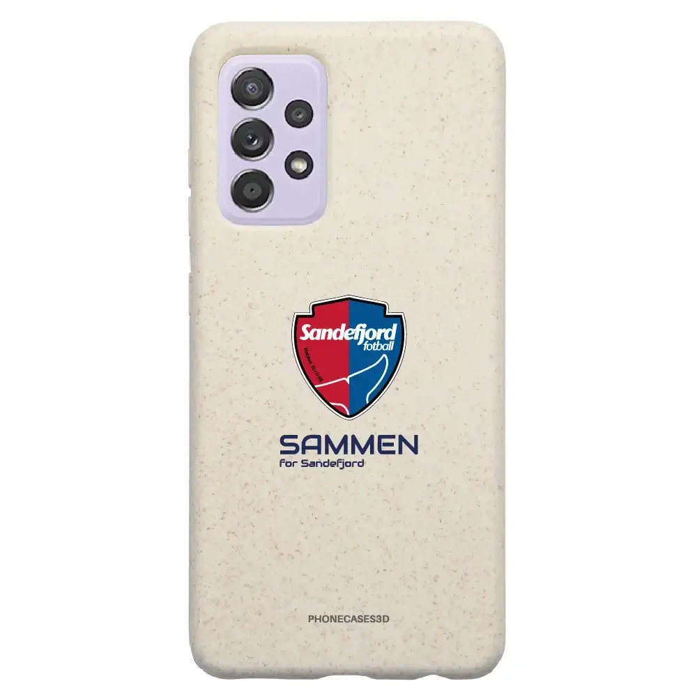 Sandefjord Fotball Official White Compostable Phone Case Design Shield & Sammen - Image 46