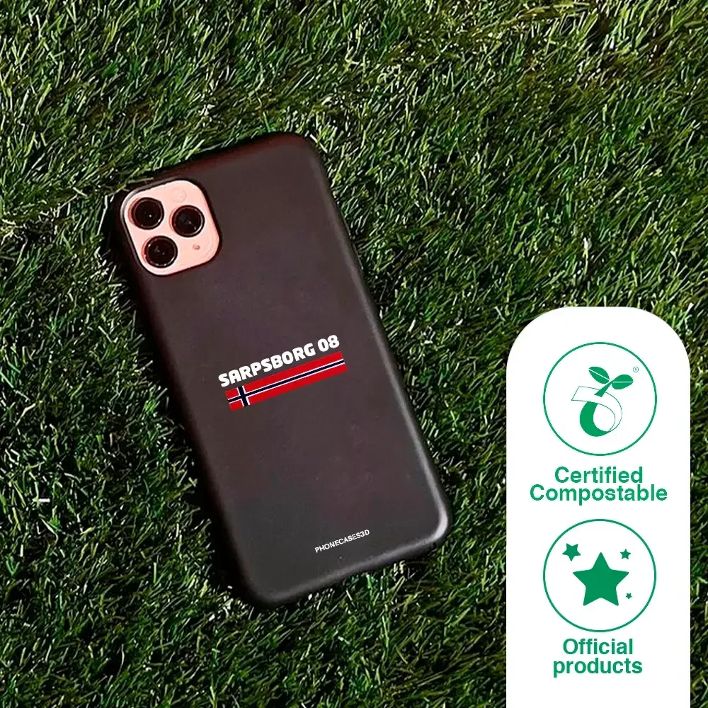 Sarpsborg 08 Official Compostable Phone Case Design Minimal Flag - Image 49