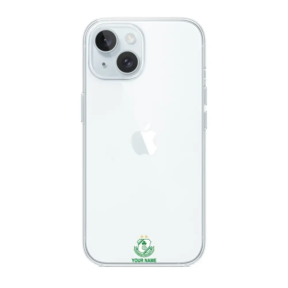 Shamrock Rovers FC Official Clear Phone Case Design 61 + Name - Image 10
