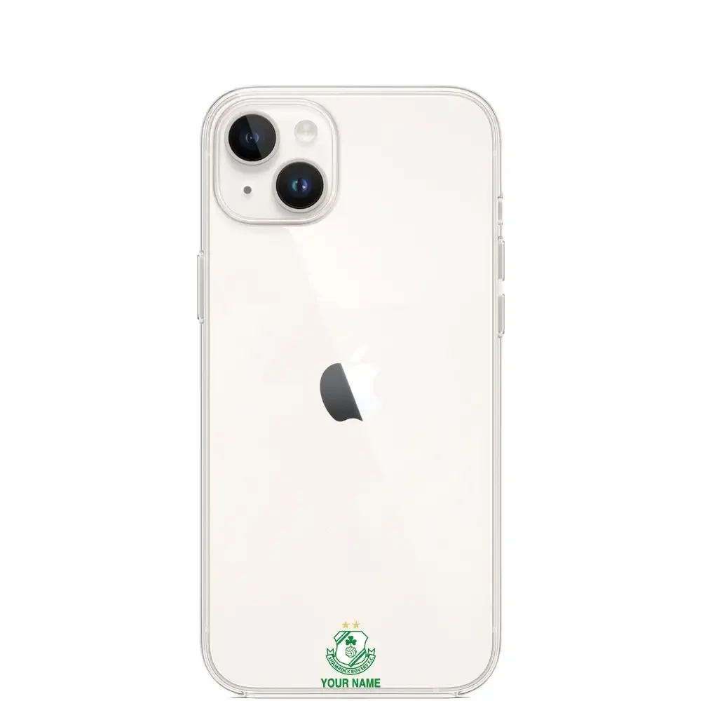 Shamrock Rovers FC Official Clear Phone Case Design 61 + Name - Image 7