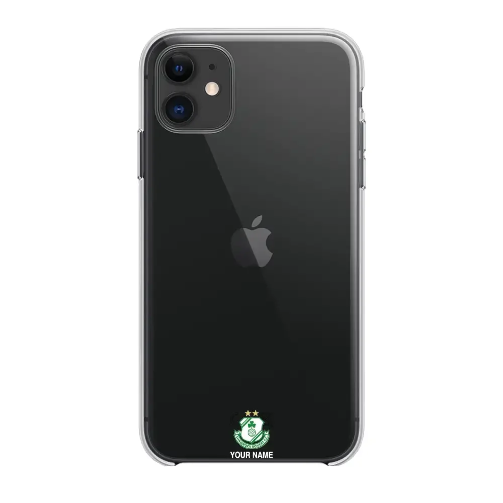 Shamrock Rovers FC Official Clear Phone Case Design 63 + Name
