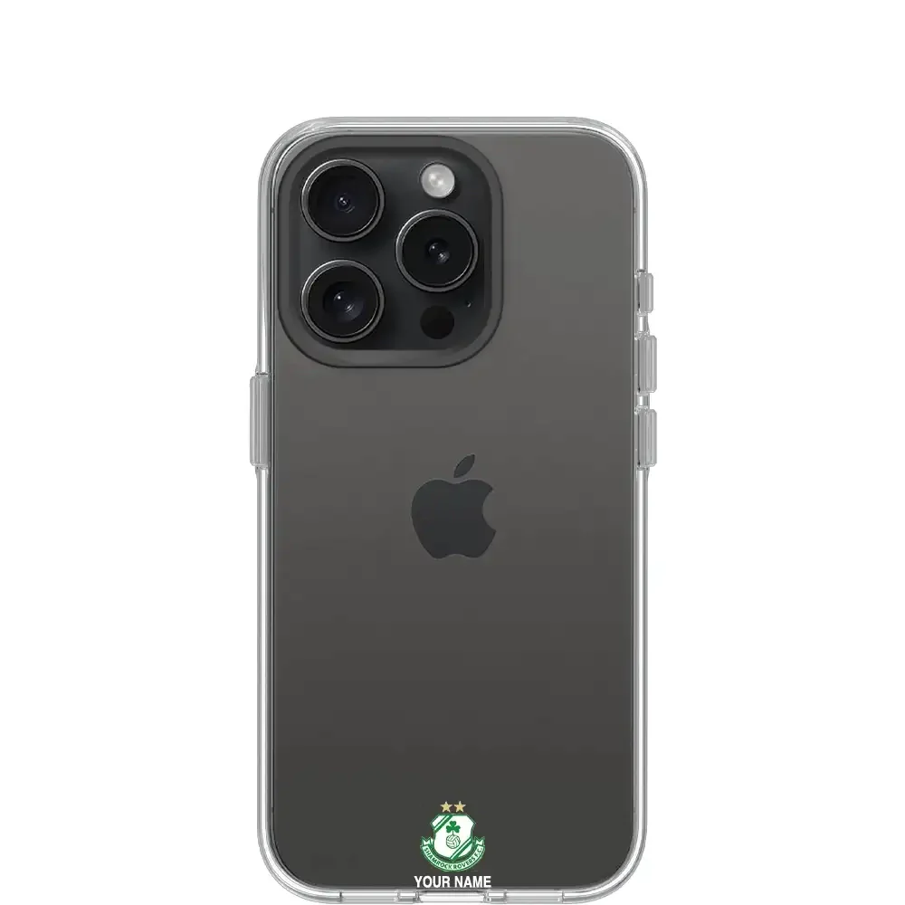 Shamrock Rovers FC Official Clear Phone Case Design 63 + Name - Image 12