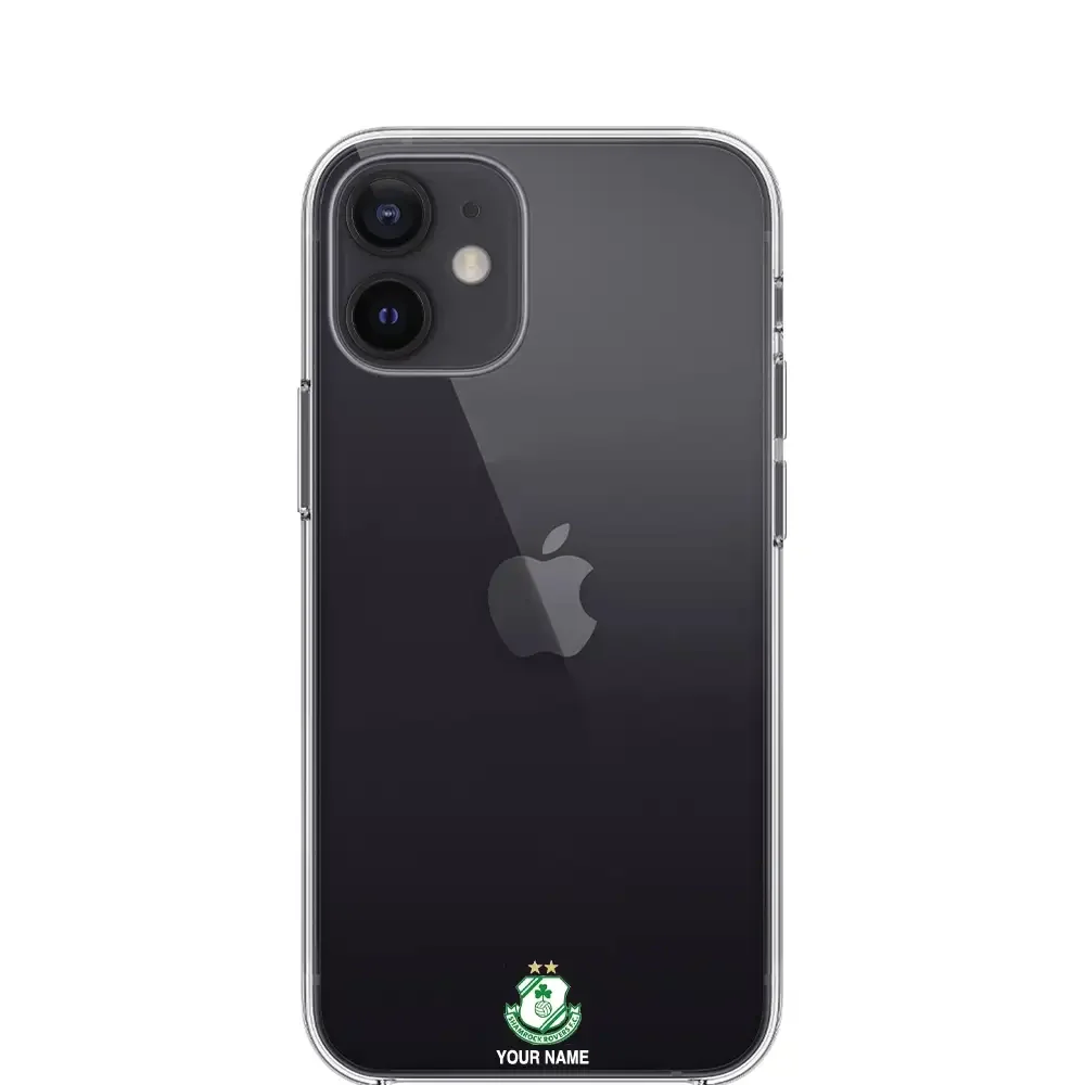 Shamrock Rovers FC Official Clear Phone Case Design 63 + Name - Image 3