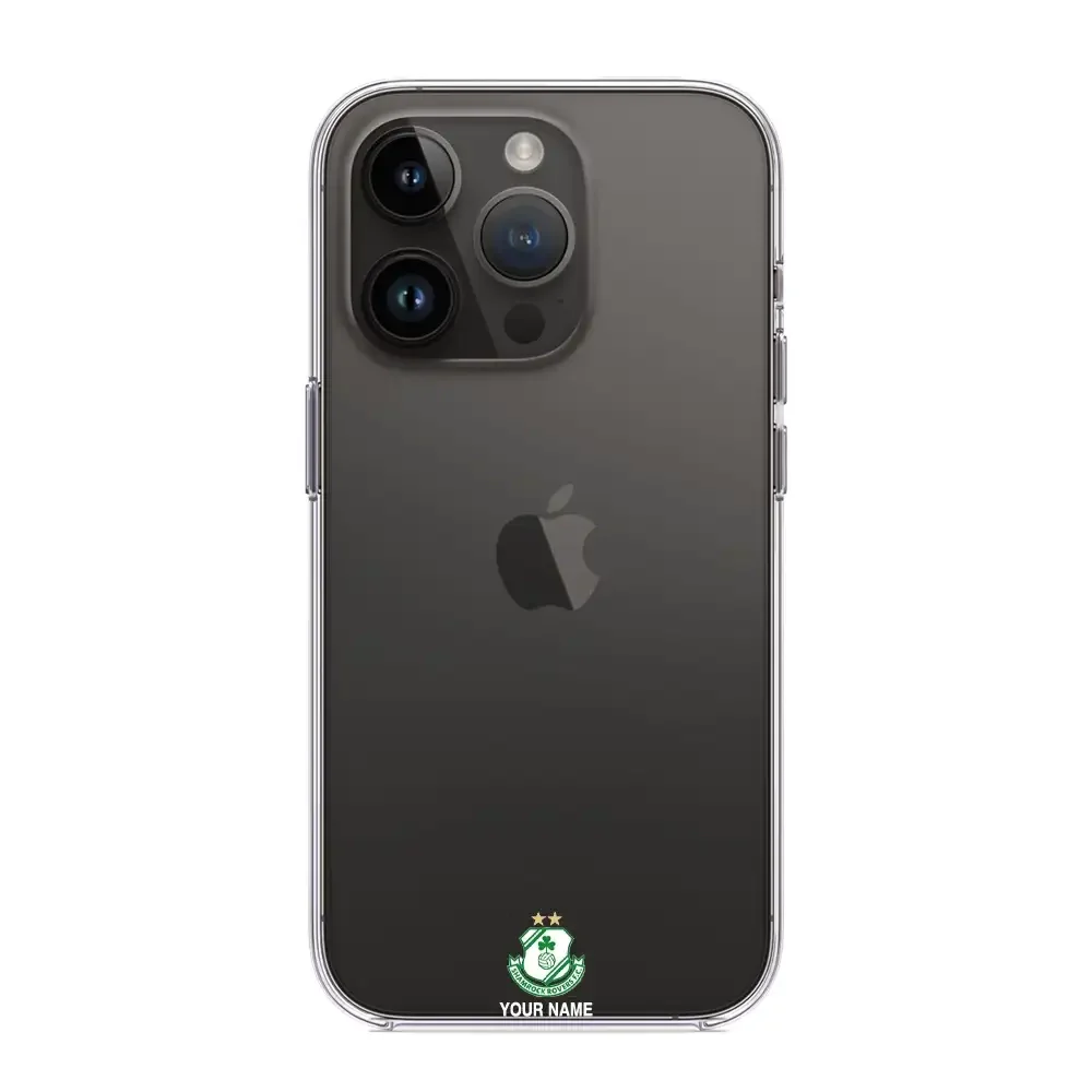 Shamrock Rovers FC Official Clear Phone Case Design 63 + Name - Image 5