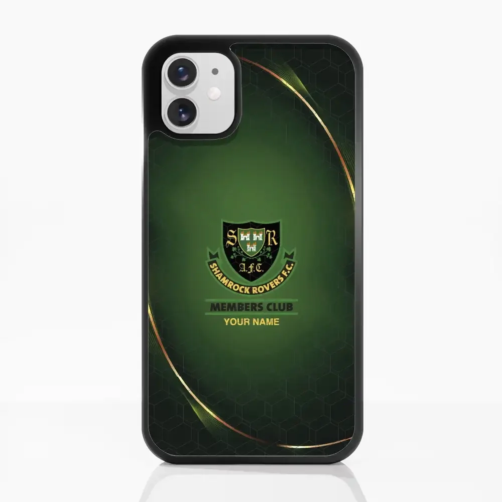 Shamrock Rovers Official Member 3D Phone Case Design Gold + Name