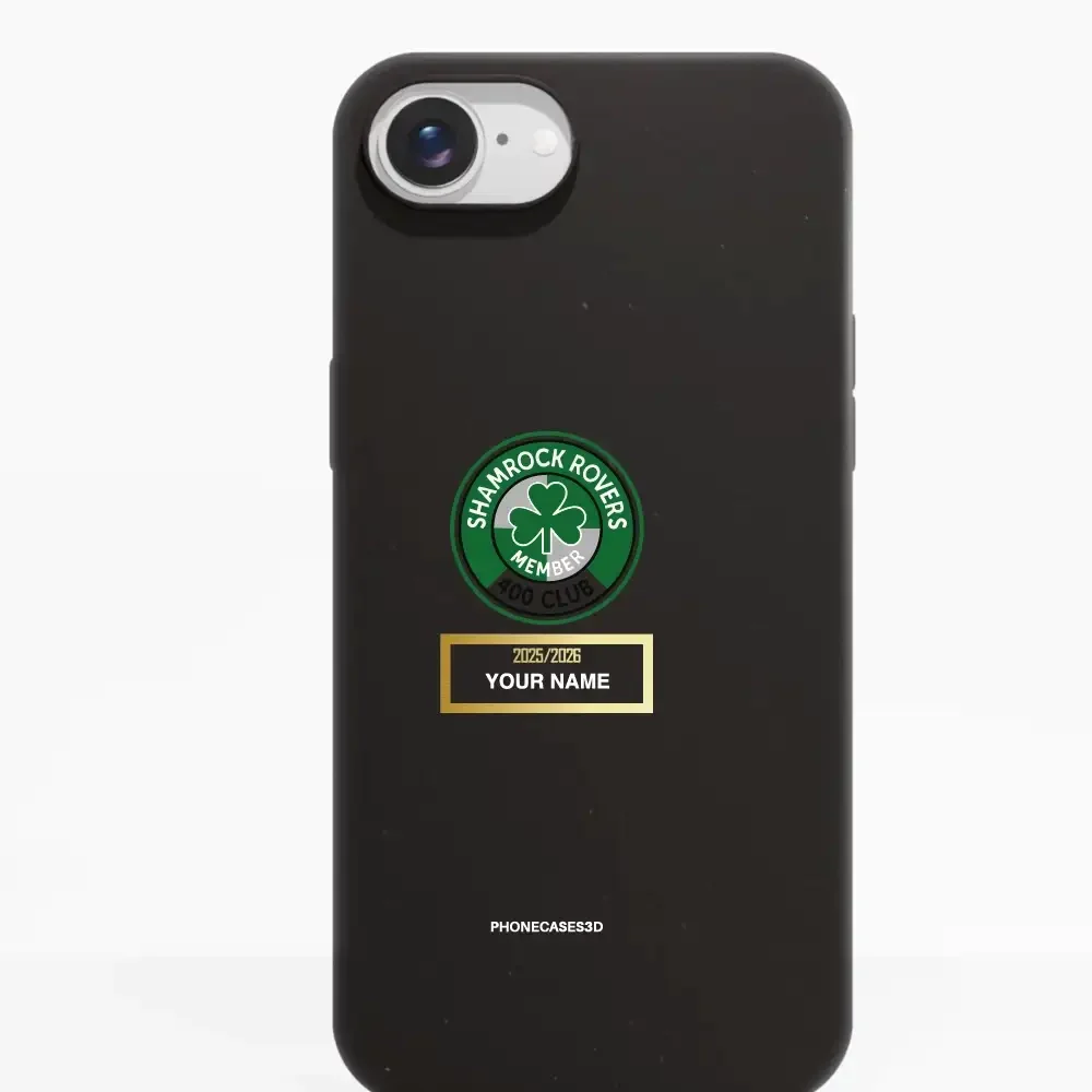 Shamrock Rovers Official Member Compostable Black Phone Case Design 400 Club + Name - Image 18