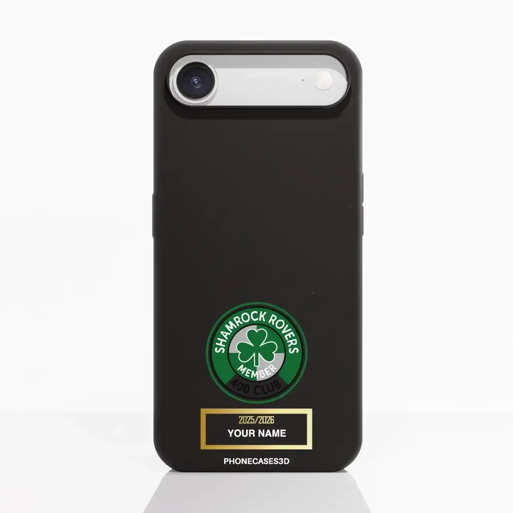 Shamrock Rovers Official Member Compostable Black Phone Case Design 400 Club + Name - Image 23