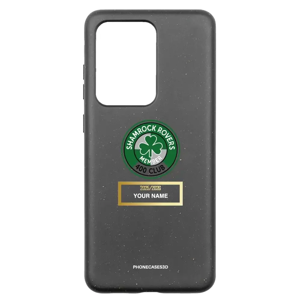 Shamrock Rovers Official Member Compostable Black Phone Case Design 400 Club + Name - Image 32