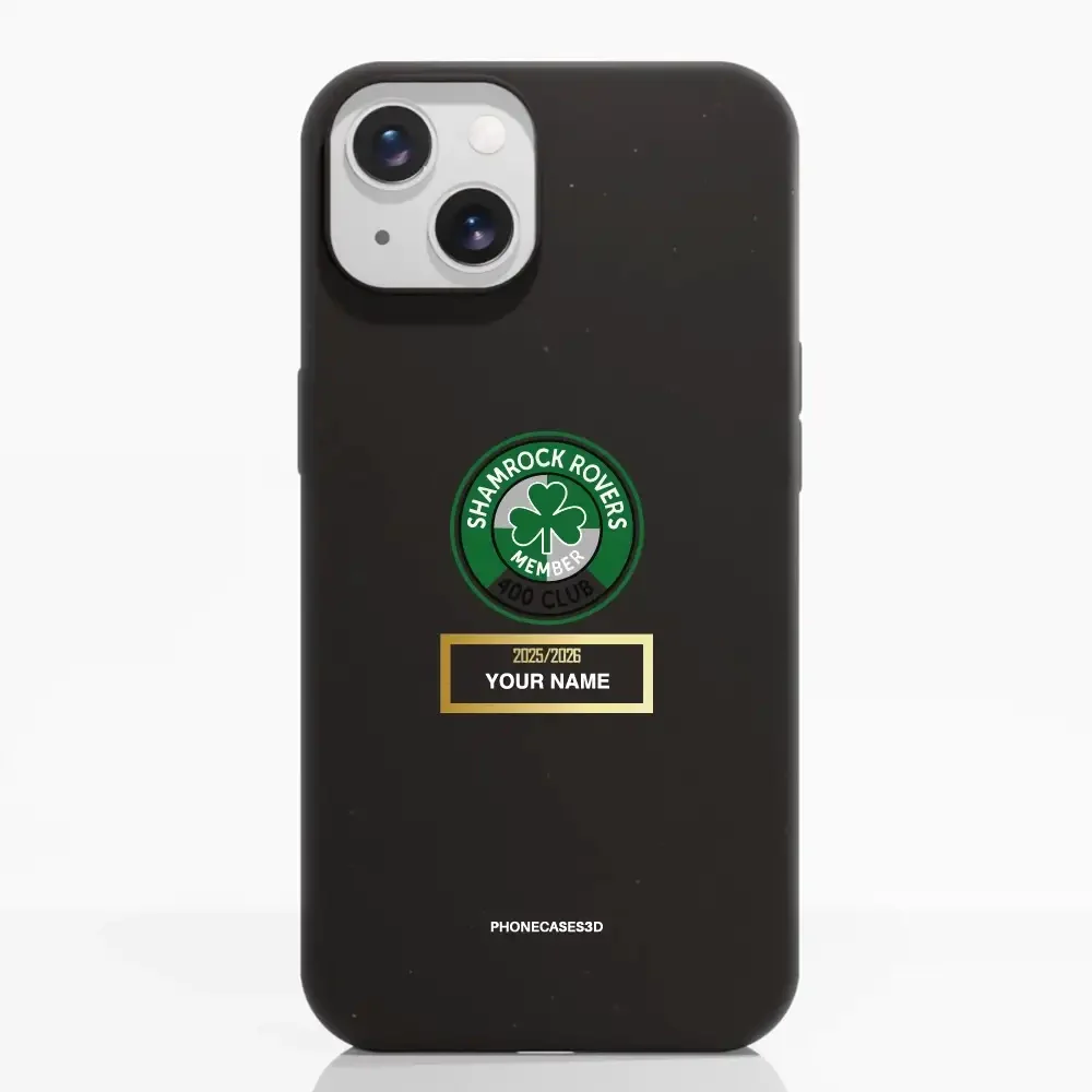 Shamrock Rovers Official Member Compostable Black Phone Case Design 400 Club + Name - Image 6