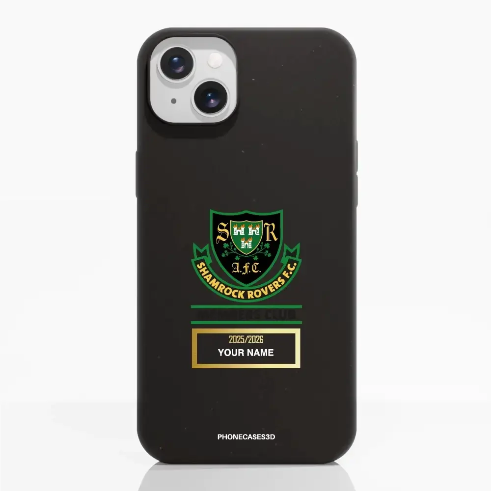 Shamrock Rovers Official Member Compostable Black Phone Case Design Crest + Name - Image 10