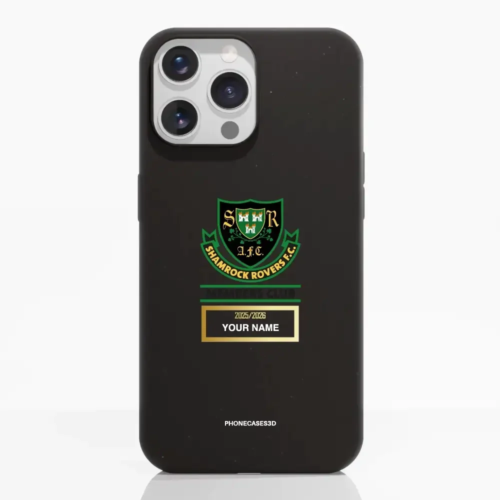 Shamrock Rovers Official Member Compostable Black Phone Case Design Crest + Name - Image 11