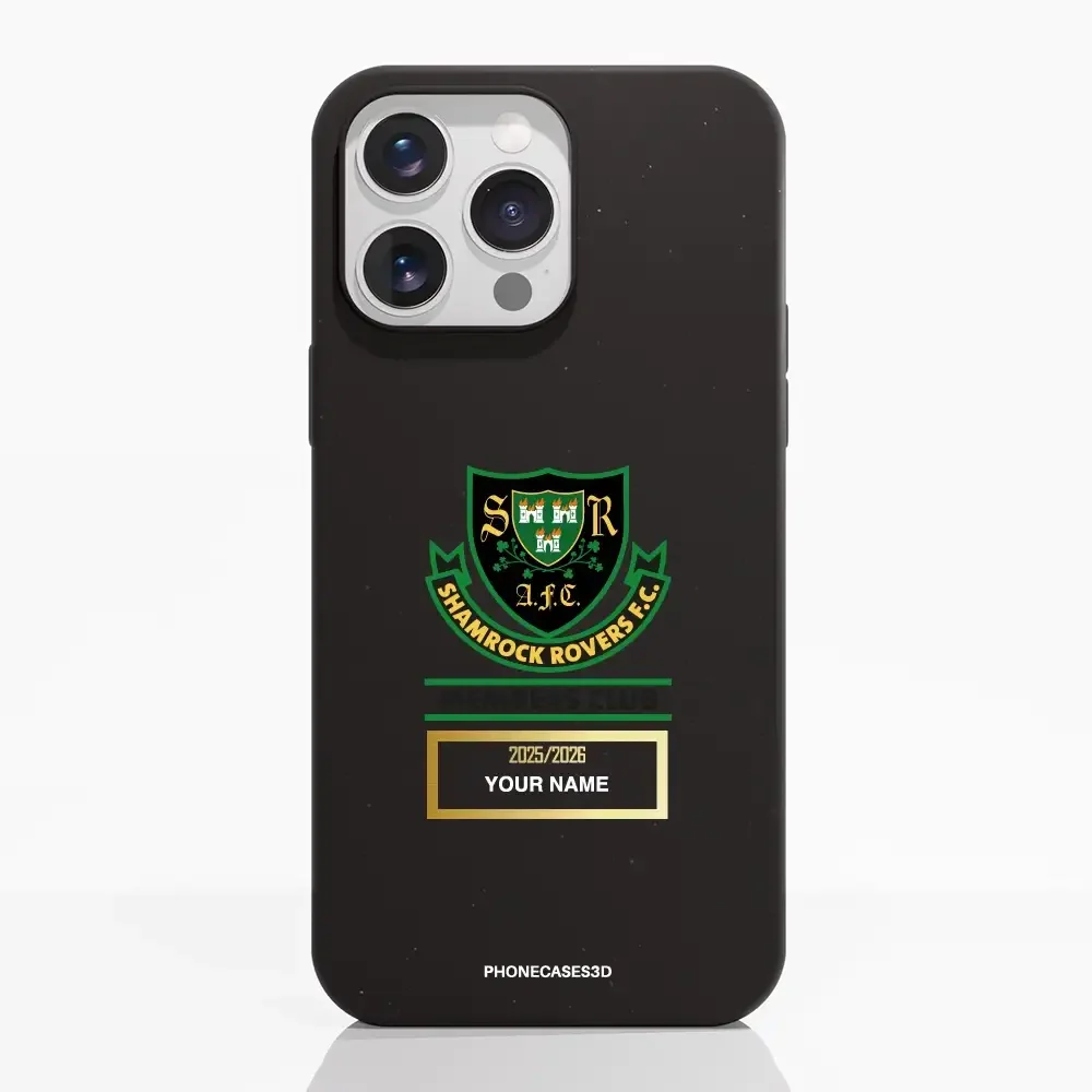 Shamrock Rovers Official Member Compostable Black Phone Case Design Crest + Name - Image 16