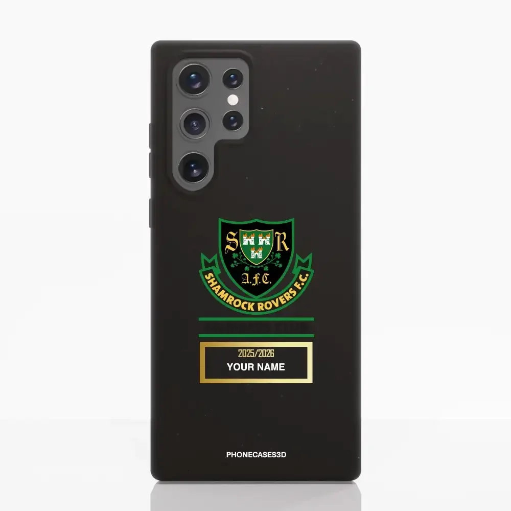 Shamrock Rovers Official Member Compostable Black Phone Case Design Crest + Name - Image 41