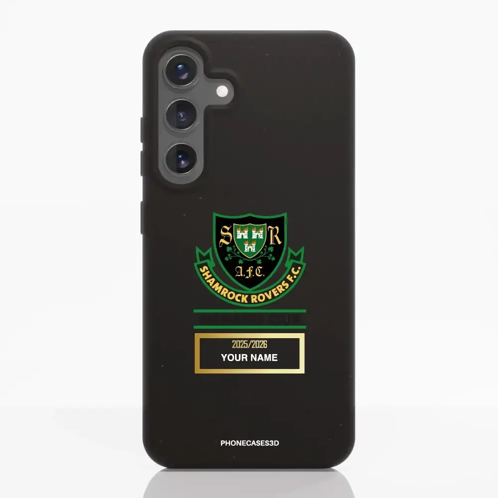 Shamrock Rovers Official Member Compostable Black Phone Case Design Crest + Name - Image 43