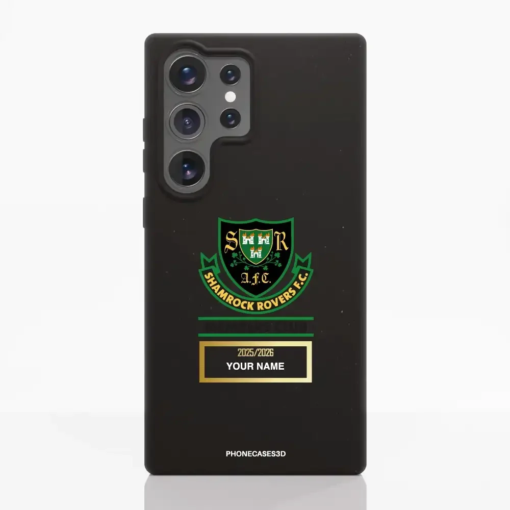 Shamrock Rovers Official Member Compostable Black Phone Case Design Crest + Name - Image 44