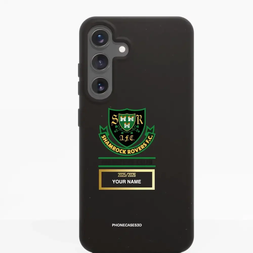 Shamrock Rovers Official Member Compostable Black Phone Case Design Crest + Name - Image 46