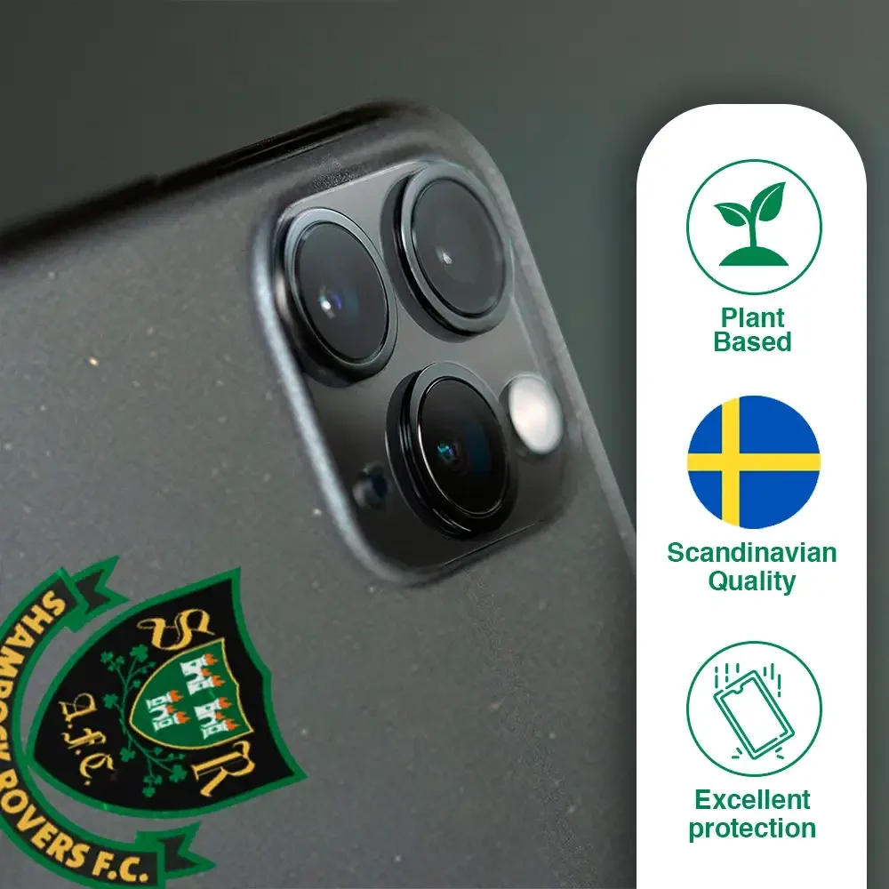 Shamrock Rovers Official Member Compostable Black Phone Case Design Crest + Name - Image 49